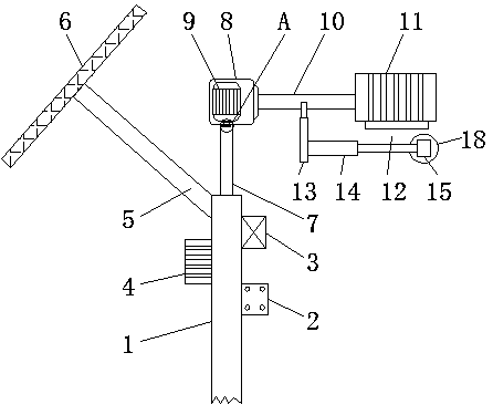 Solar lighting lamp with automatic cleaning function