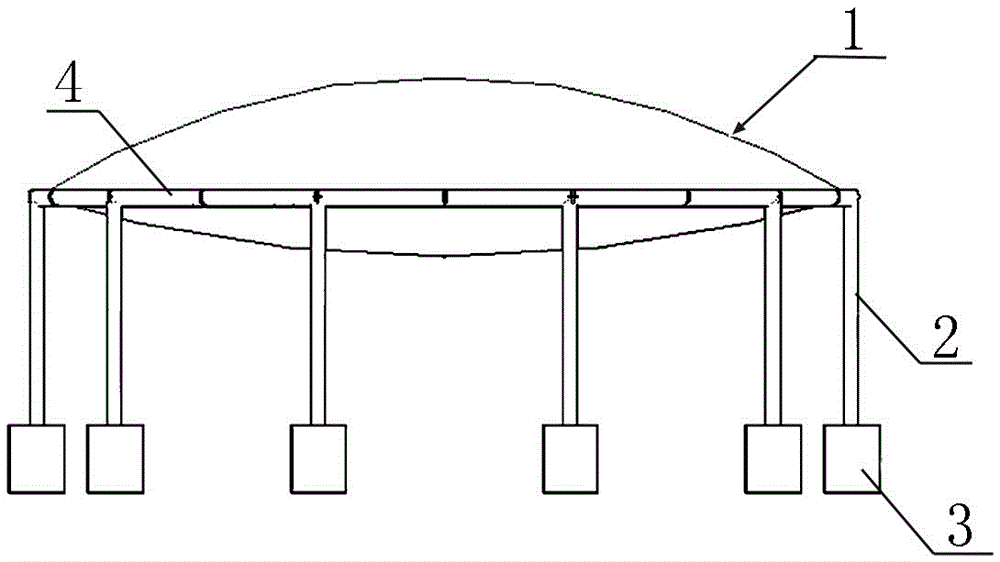 Mooring space structure system and method for designing same