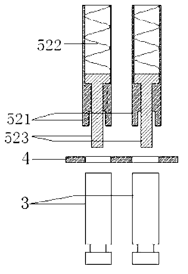 Piece assembly device used for chain assembly