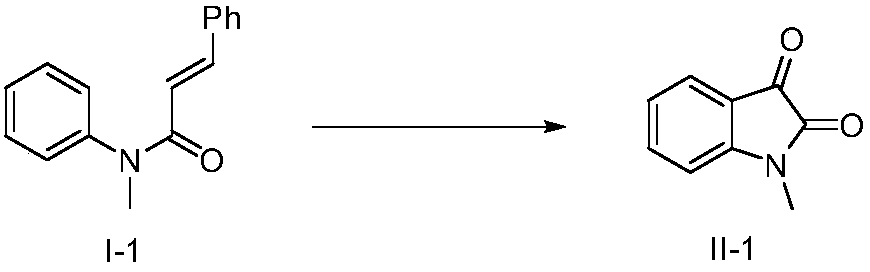 Synthesis method of indole-2,3-dione compound