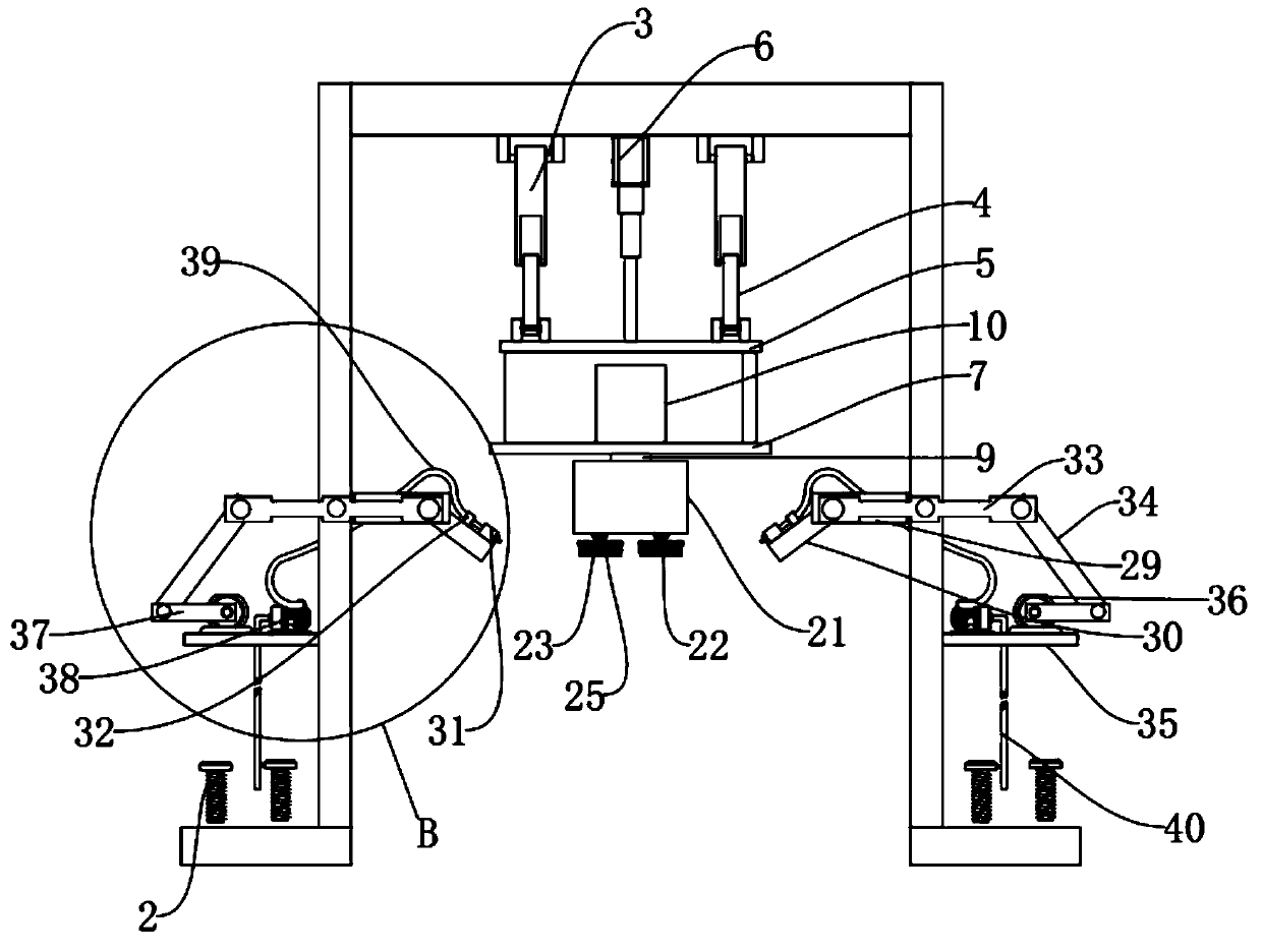 Wheel brush lifting equipment of car washer