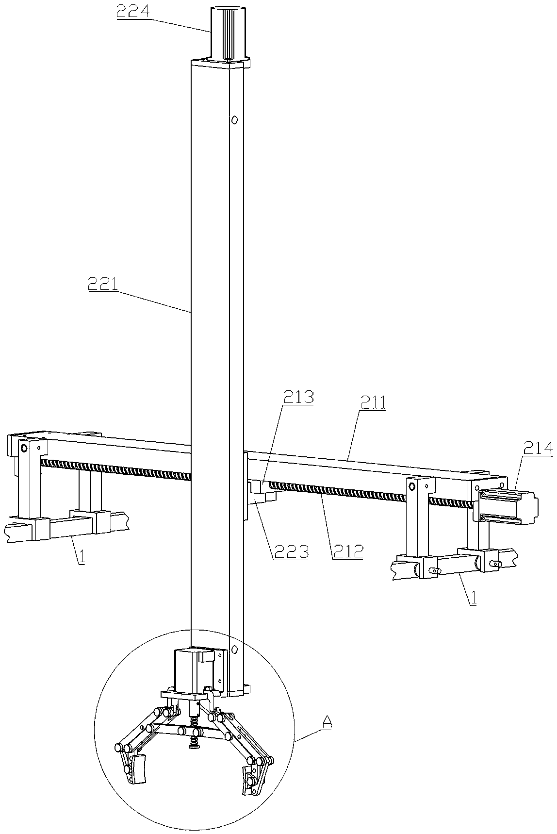 Tobacco leaf redrying mechanical feeding system and feeding method