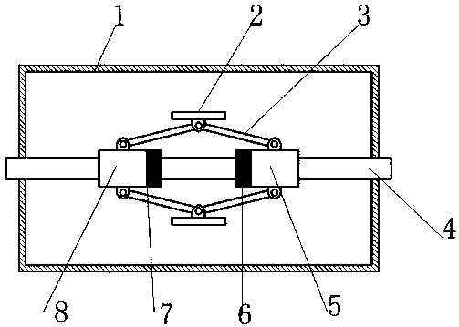 Rotating shaft braking device