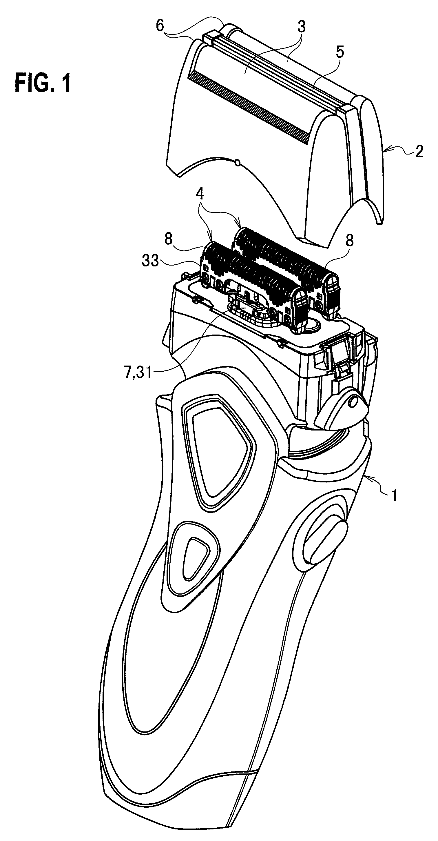 Inner cutter of electric shaver and reciprocating electric shaver