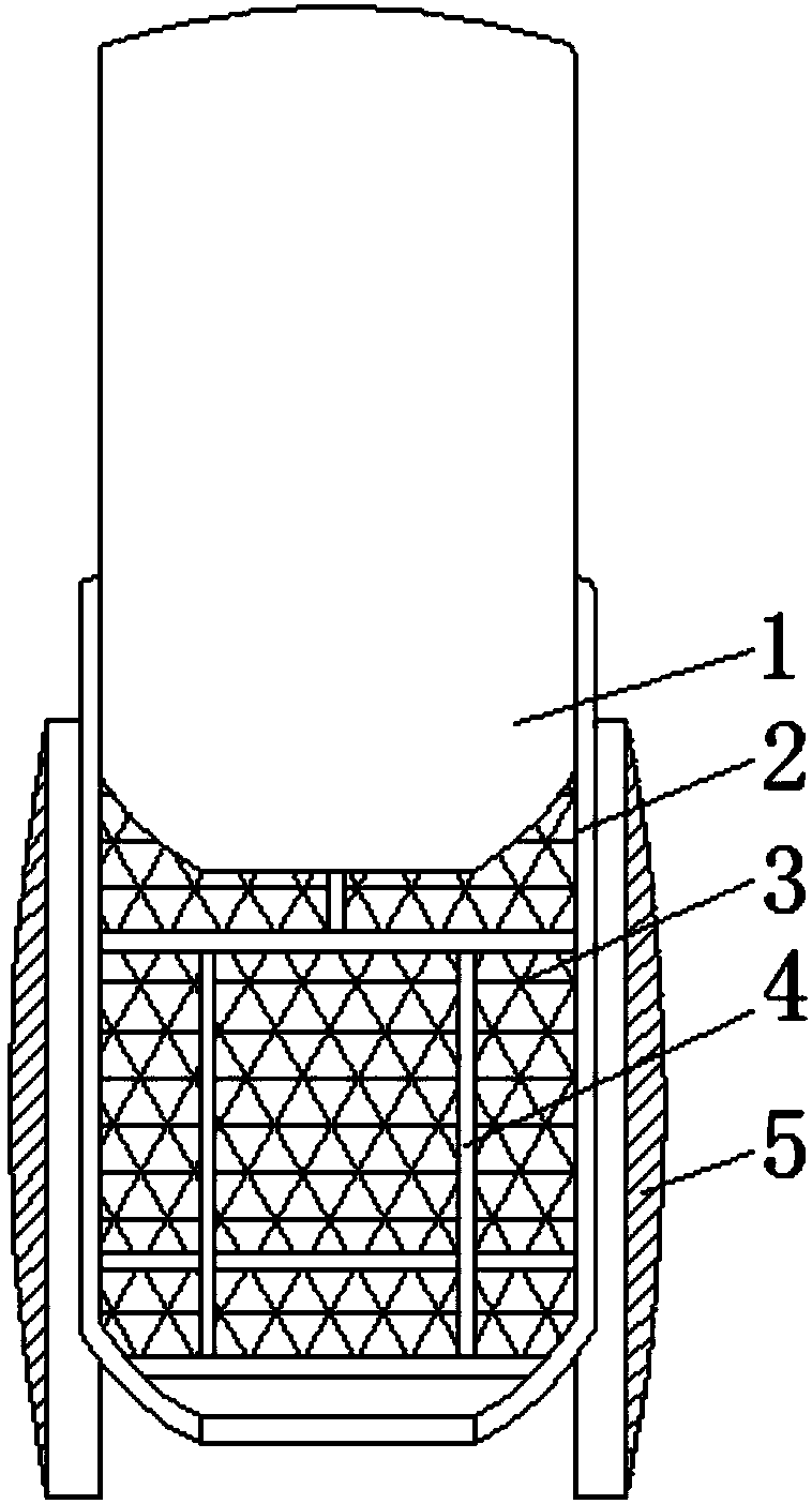 Small boat-form sedimentation tank device for sewage treatment