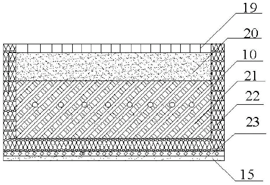 Rural active solar heat storage floor system