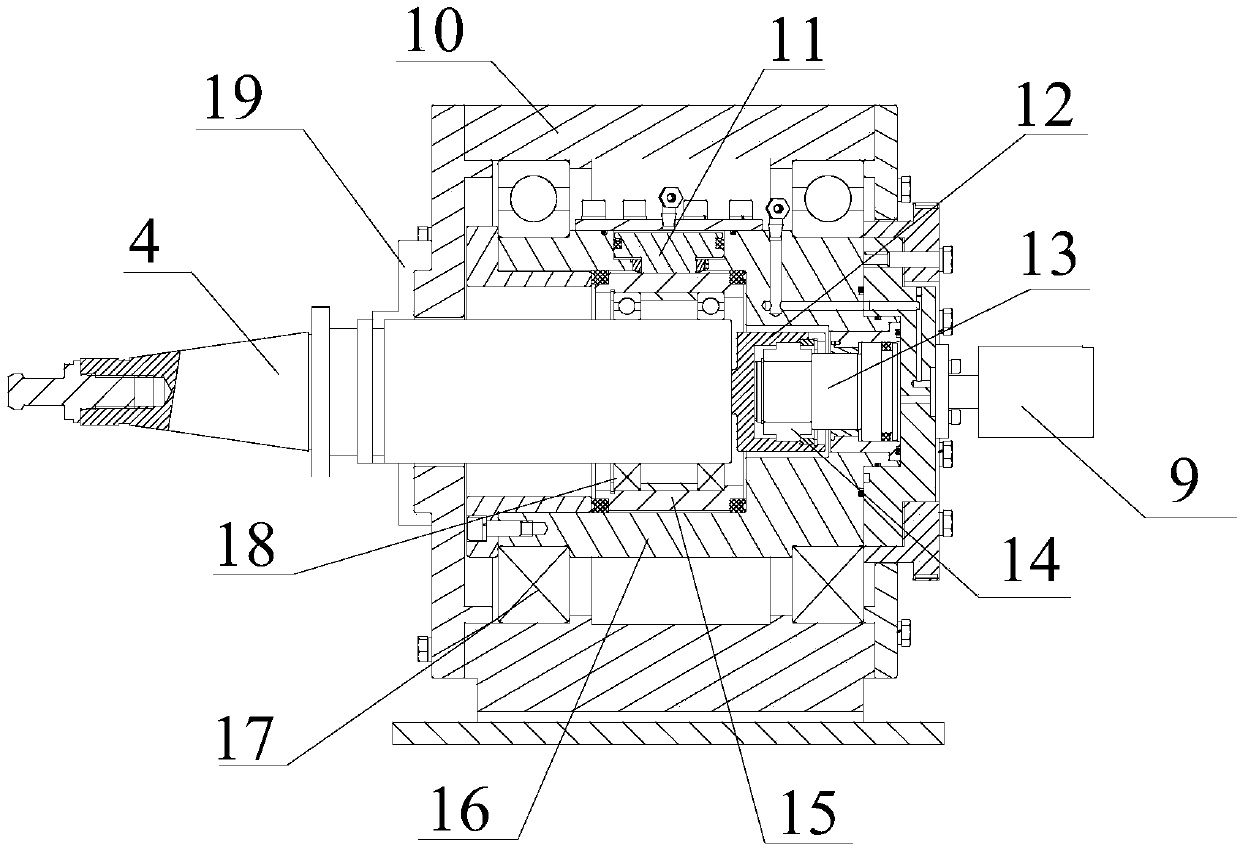 Machine tool cutting force simulation loading device