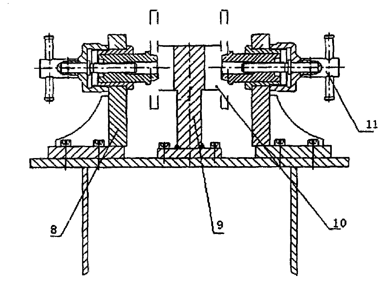 Excavator moving arm body locating component