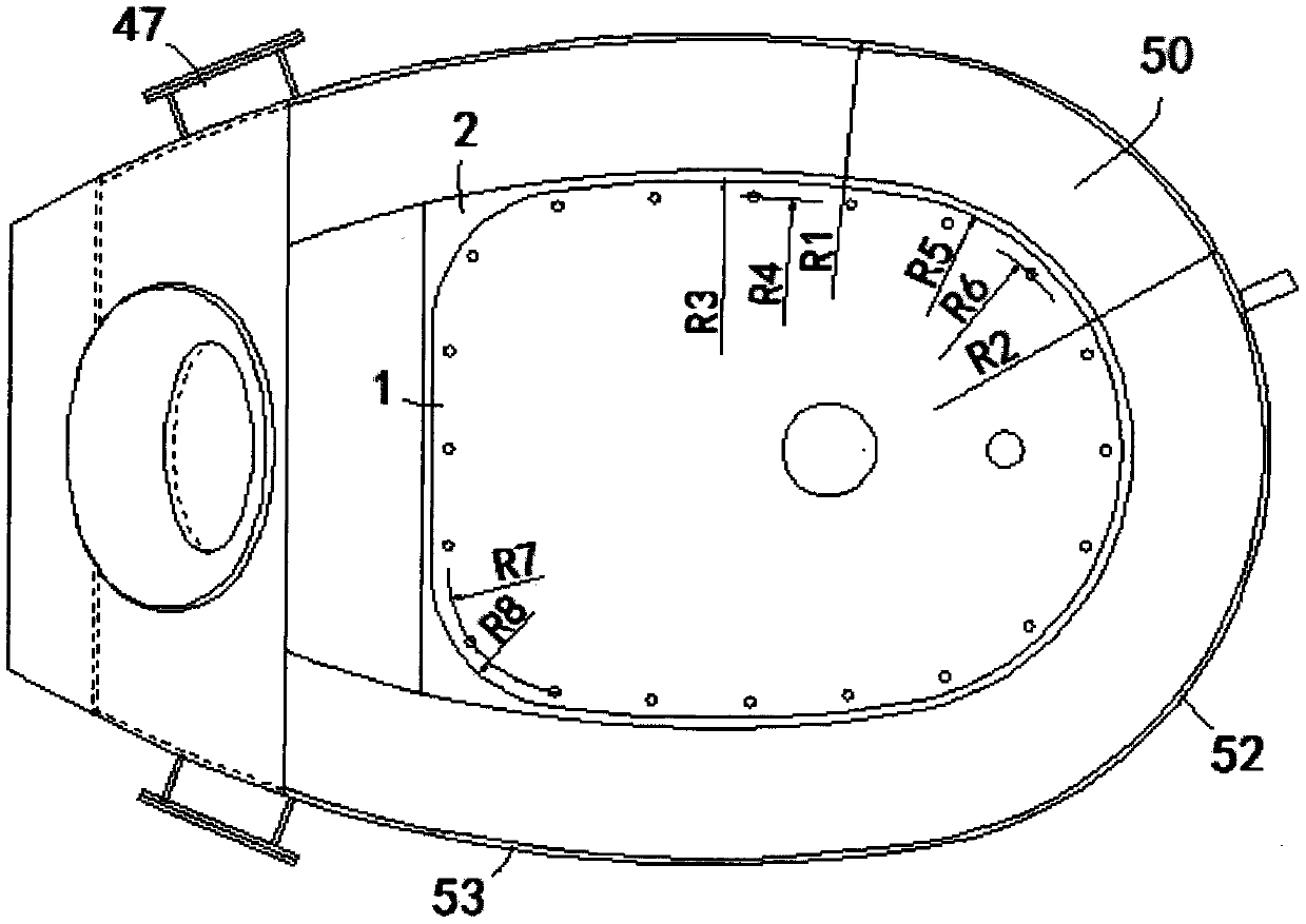 Zipper lining furnace tank