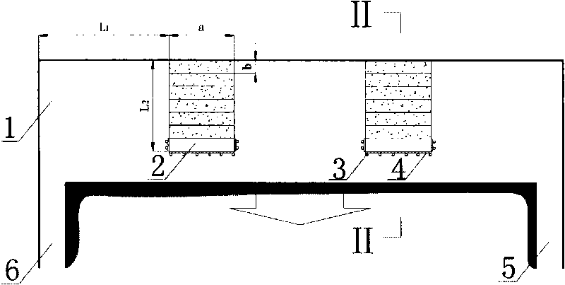 Separate type filling method of goaf