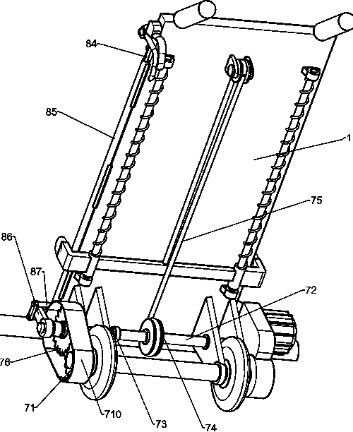 Power-assisted turnover type sea salt collecting and scraping equipment