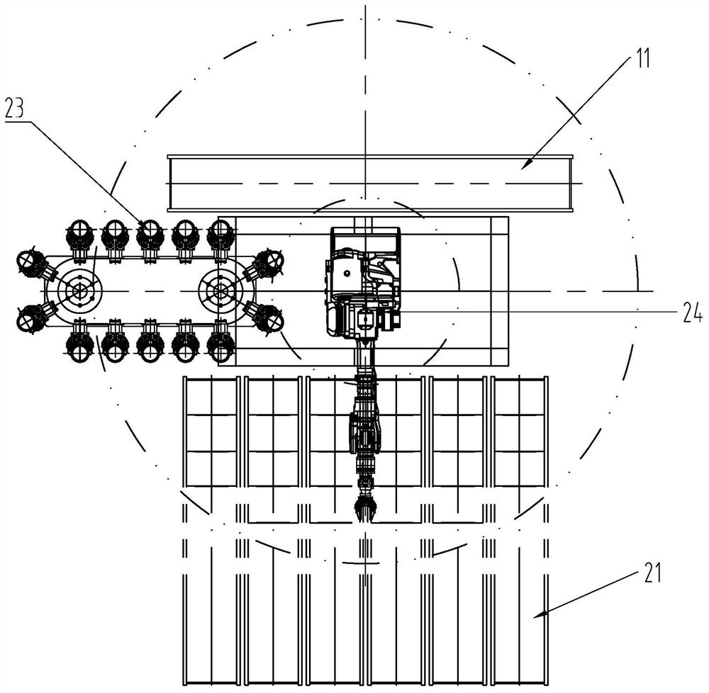 Flexible sorting center for multi-specification unit materials