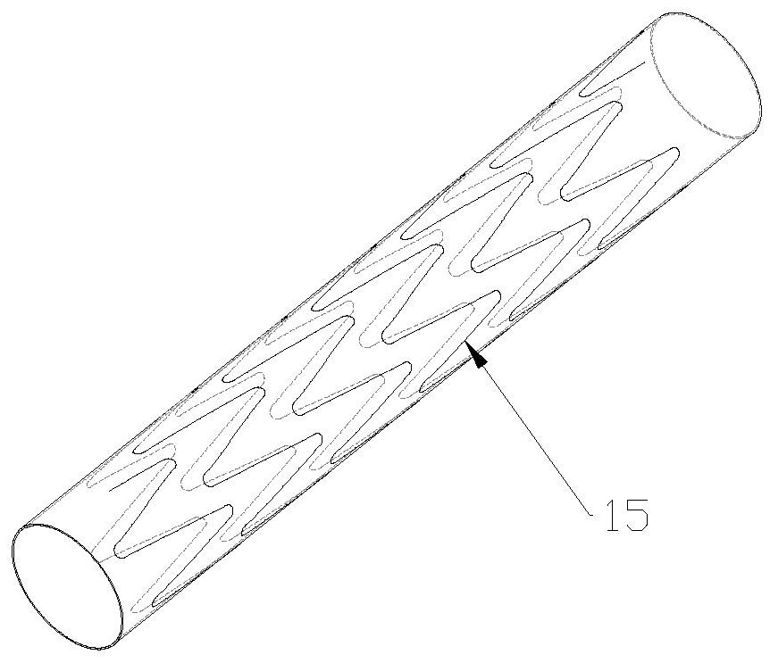 Low-temperature casing pressure device for taking out covered stent