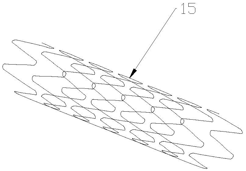 Low-temperature casing pressure device for taking out covered stent