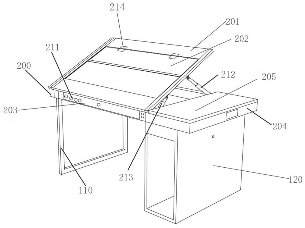 Multifunctional building drawing table