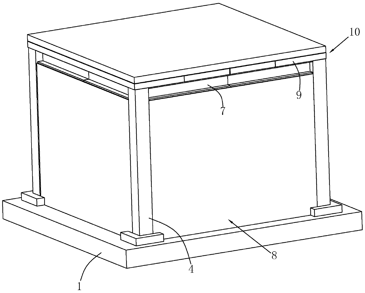 Assembly type concrete component mounting method