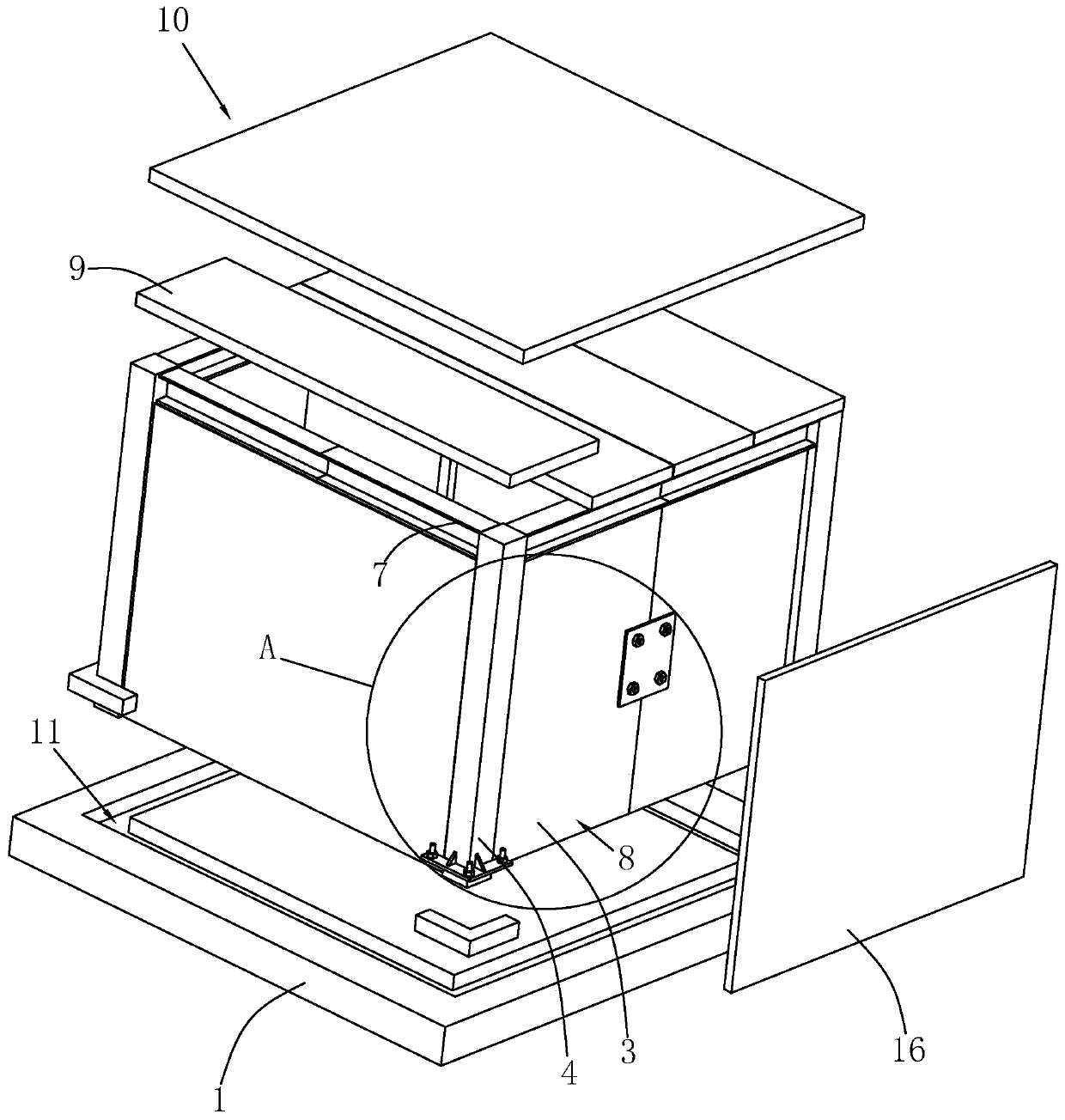 Assembly type concrete component mounting method