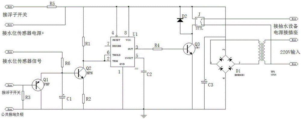 Novel water tank automatic pumping controller