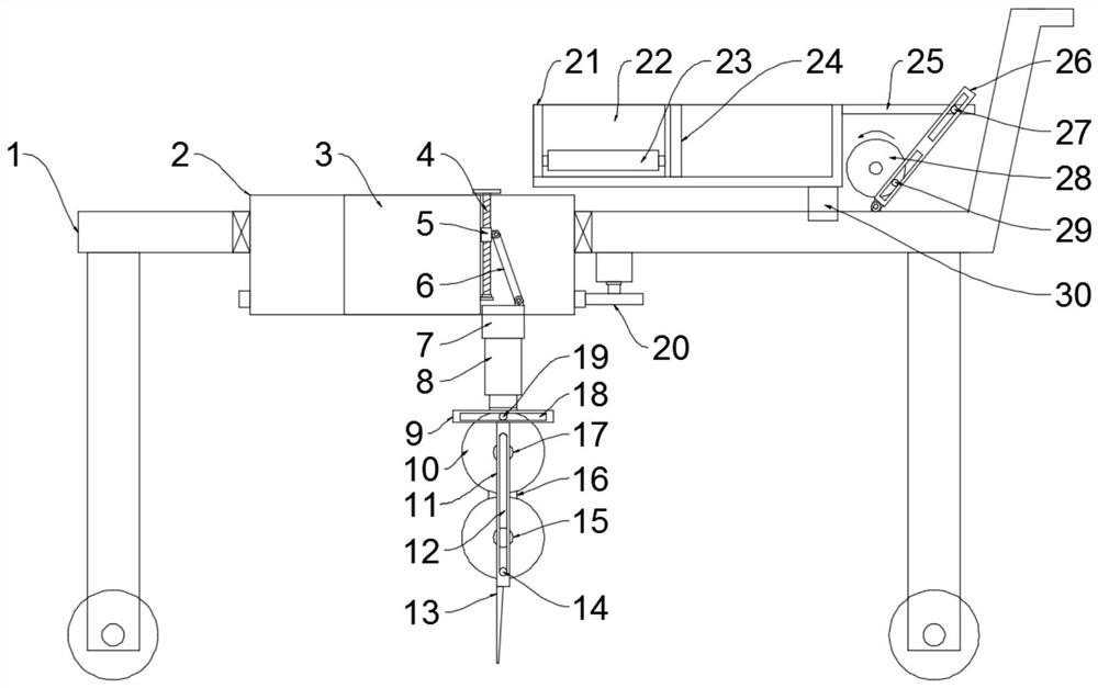 Adjustable pit digging device for agricultural planting