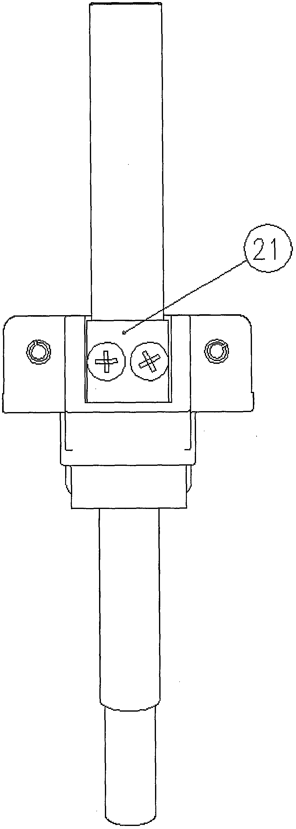 Wire clamp for satisfying conductors arranged from horizontal to vertical angles