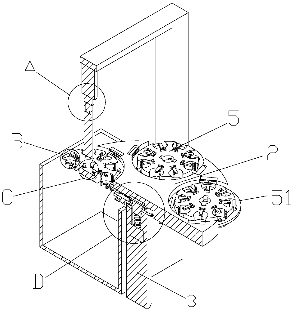 Machining device for producing external balance thermal expansion valves of QPW5 automobile air conditioner