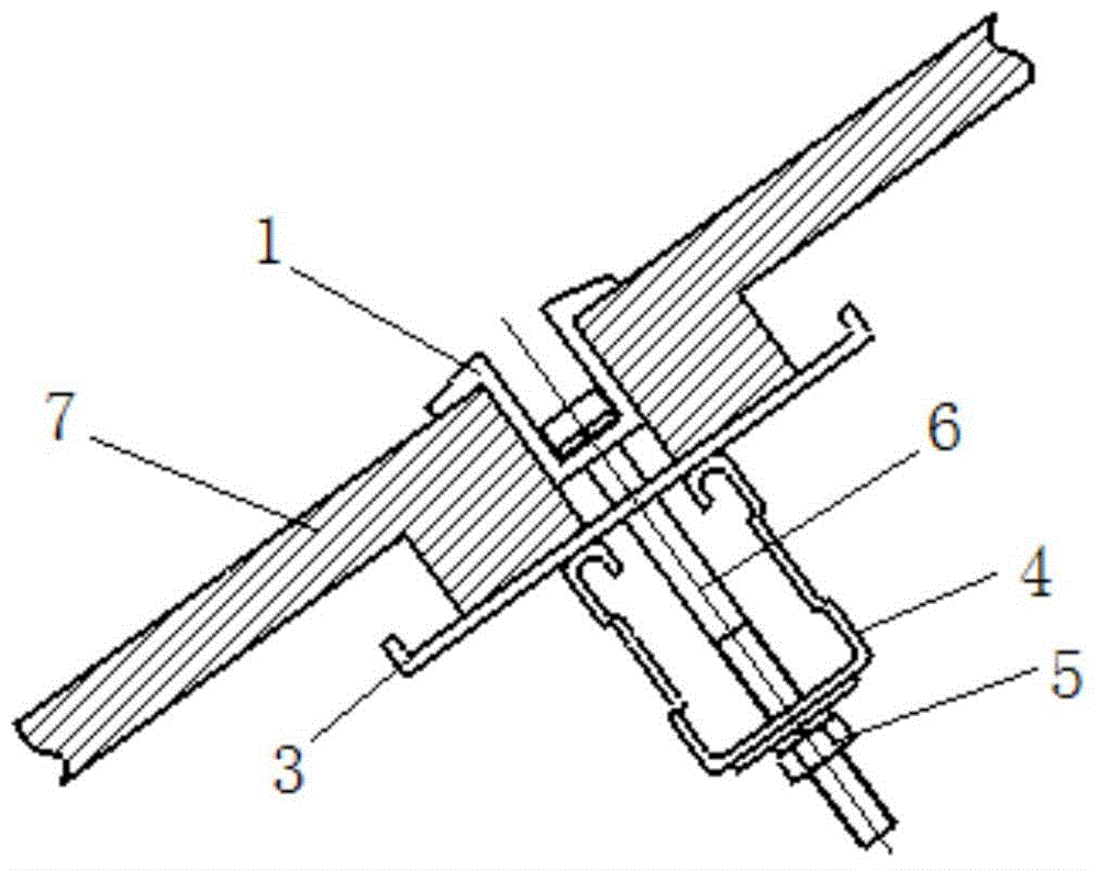 Photovoltaic power generation support mounting structure and photovoltaic power generation support construction method