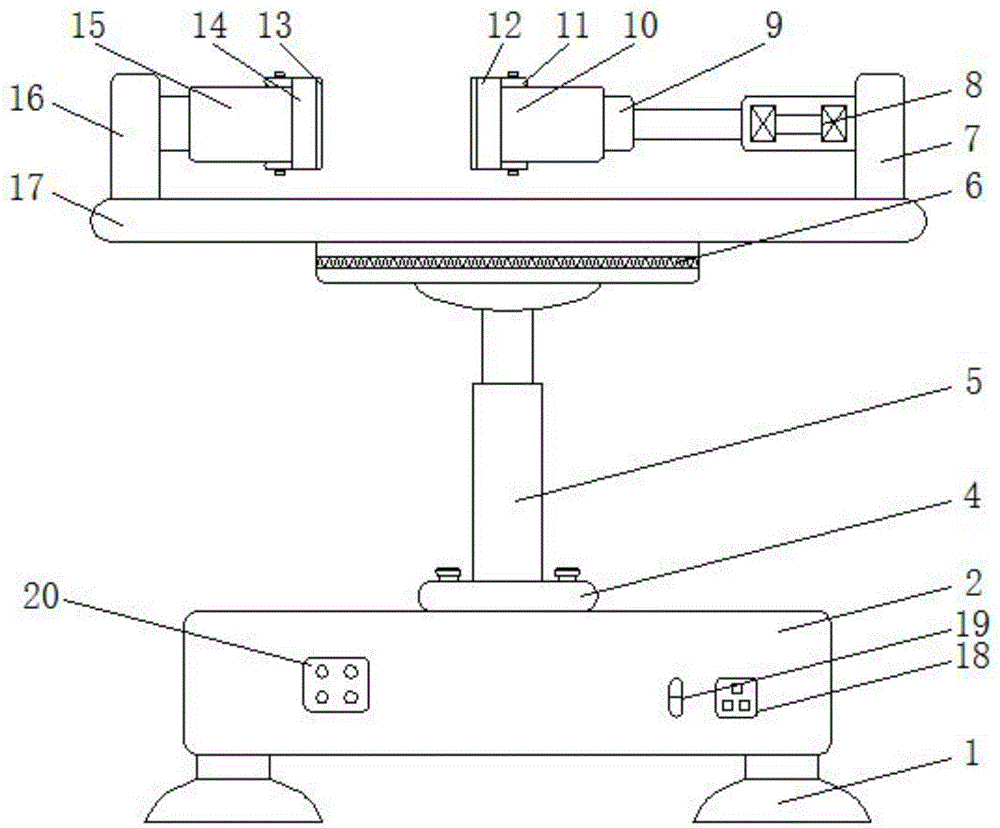 Fixing device for automobile rubber and plastic part production detection