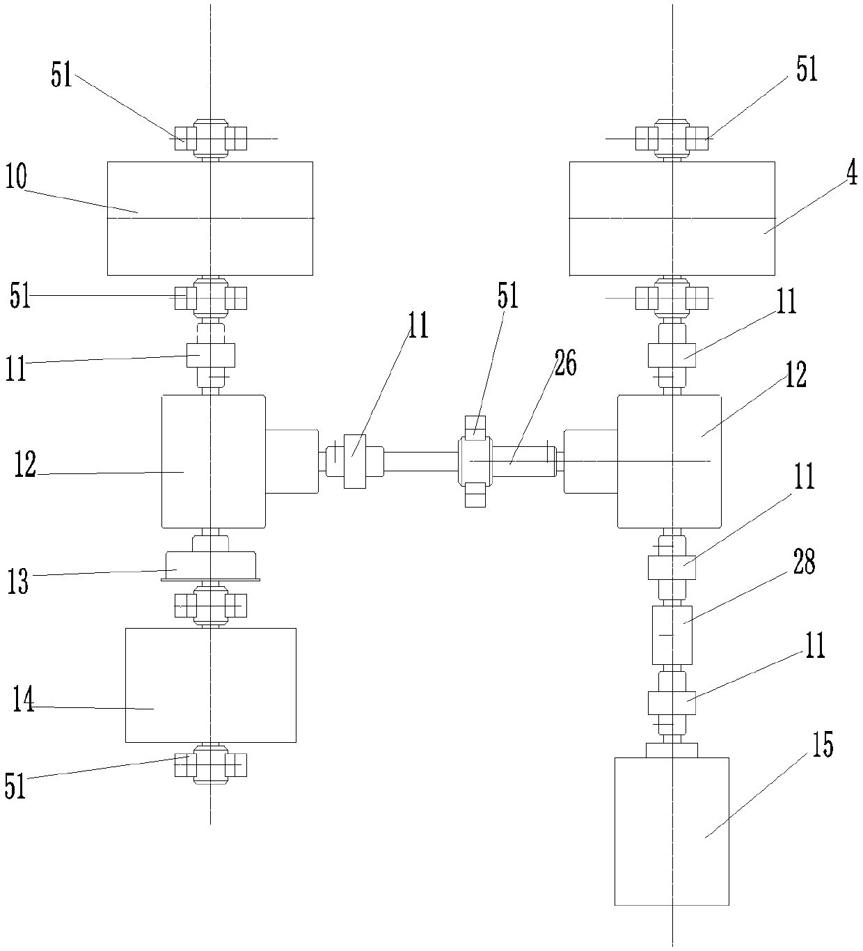 Brake test device for two-wheeled motorcycle