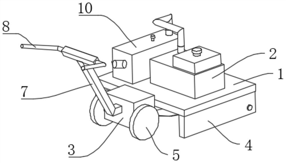 Handheld weeding machine and protection structure thereof