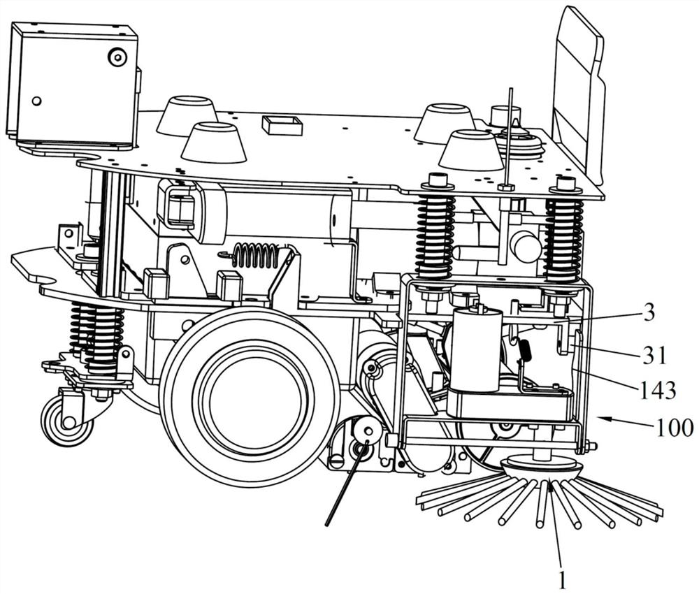 Side brush module and cleaning robot