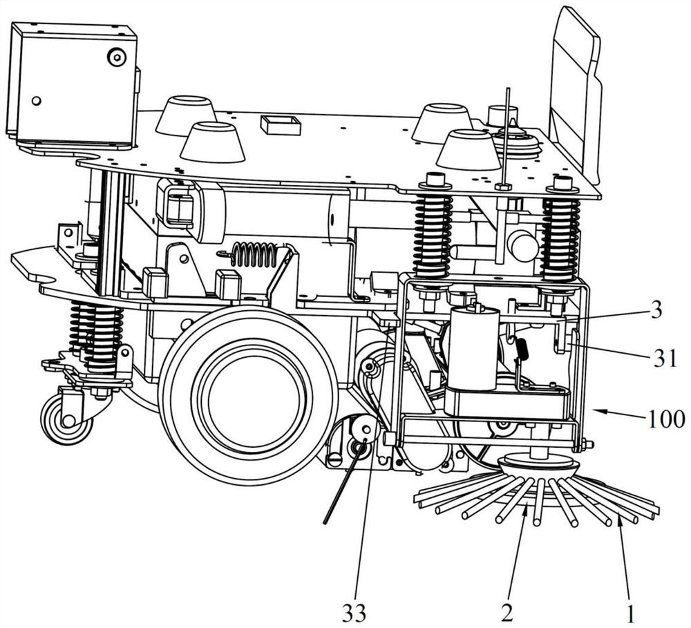 Side brush module and cleaning robot