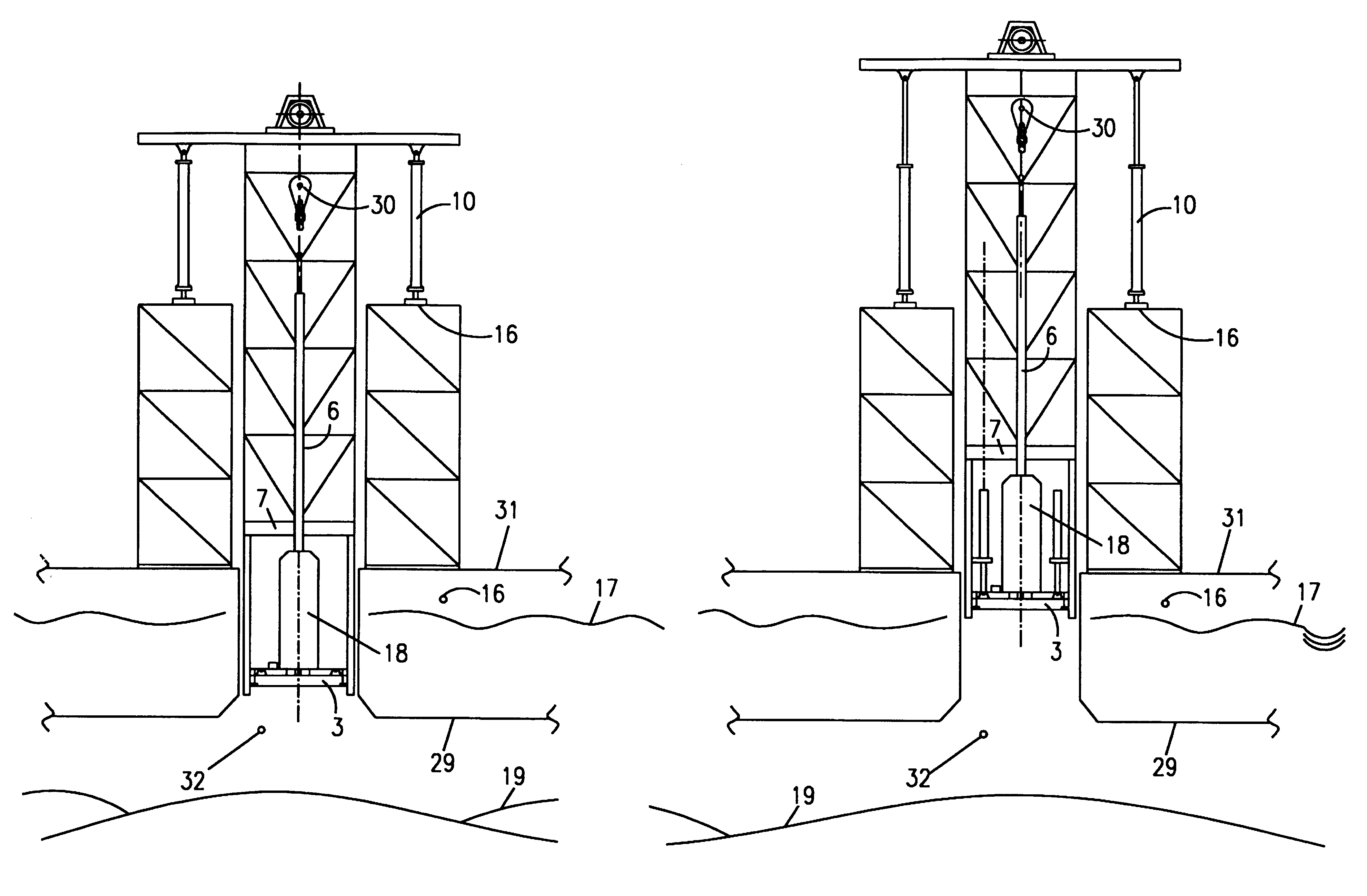 Arrangement for controlling floating drilling and intervention vessels