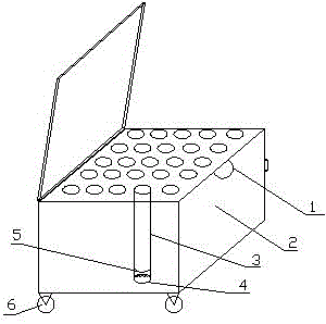 Carrier frame with bottom wheels