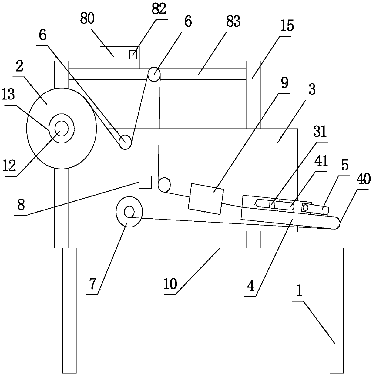 Scratch card membrane printing and labeling machine