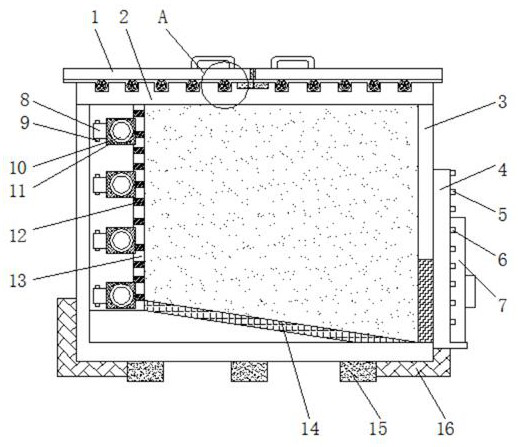 Raw material storage device for aluminum hot processing