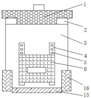 Raw material storage device for aluminum hot processing