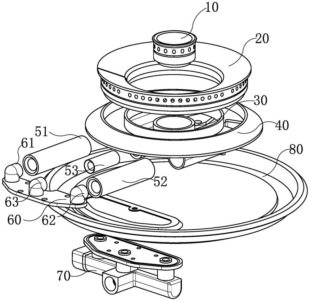 Kitchen range burner and making method thereof