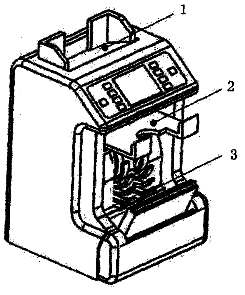 Sorting machine with paper money collecting system