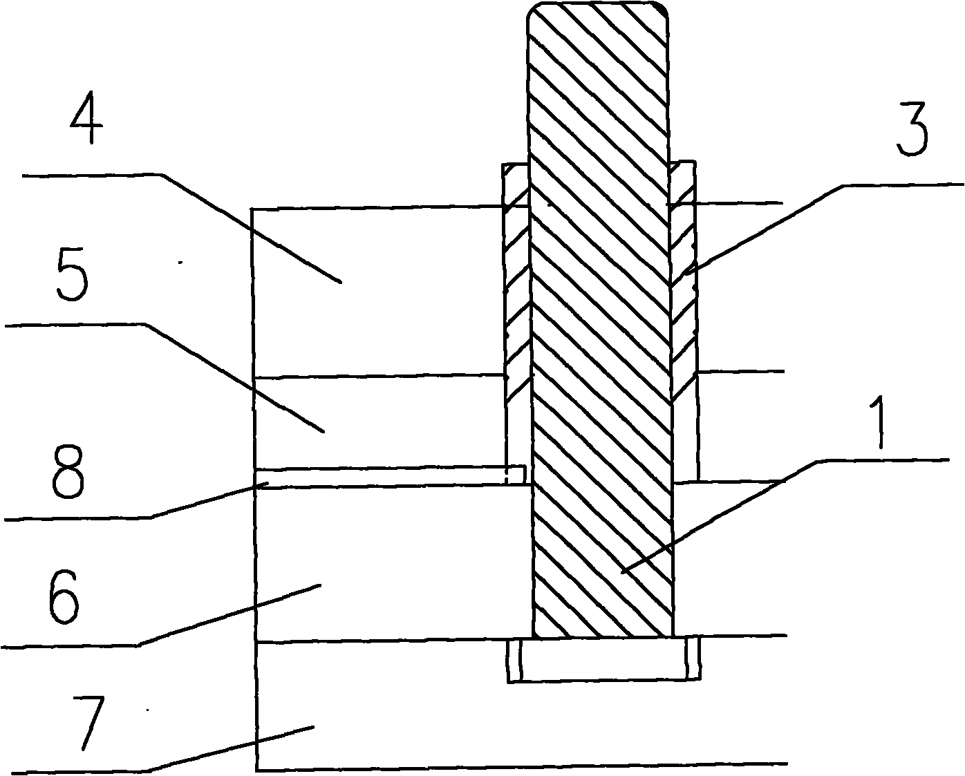 Guide sleeve removing device in die