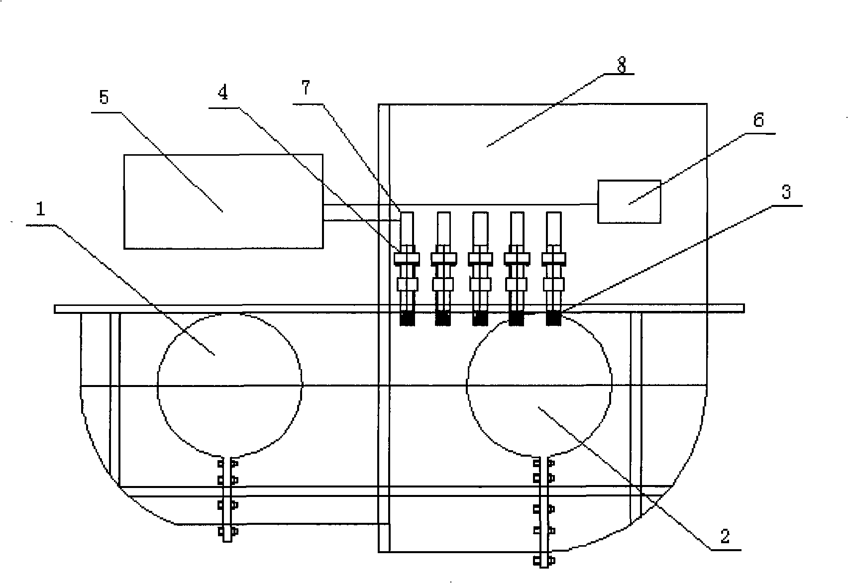 Smelting furnance of copper tube