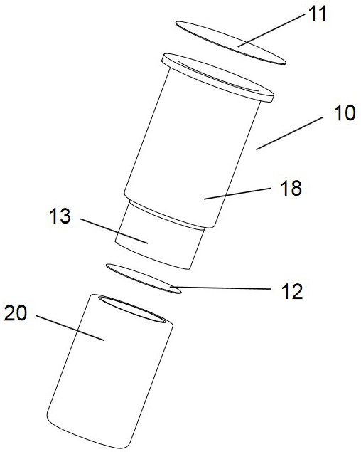 Reagent device and secondary staining method