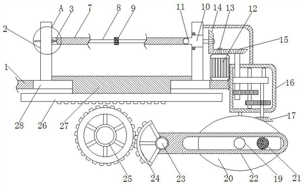 Auxiliary adjustment mechanism for winding and used for line separation device