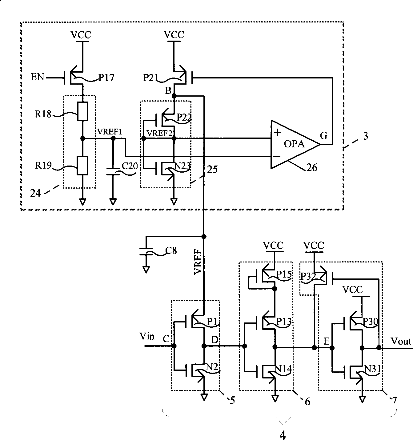 TTL and CMOS compatible input buffer