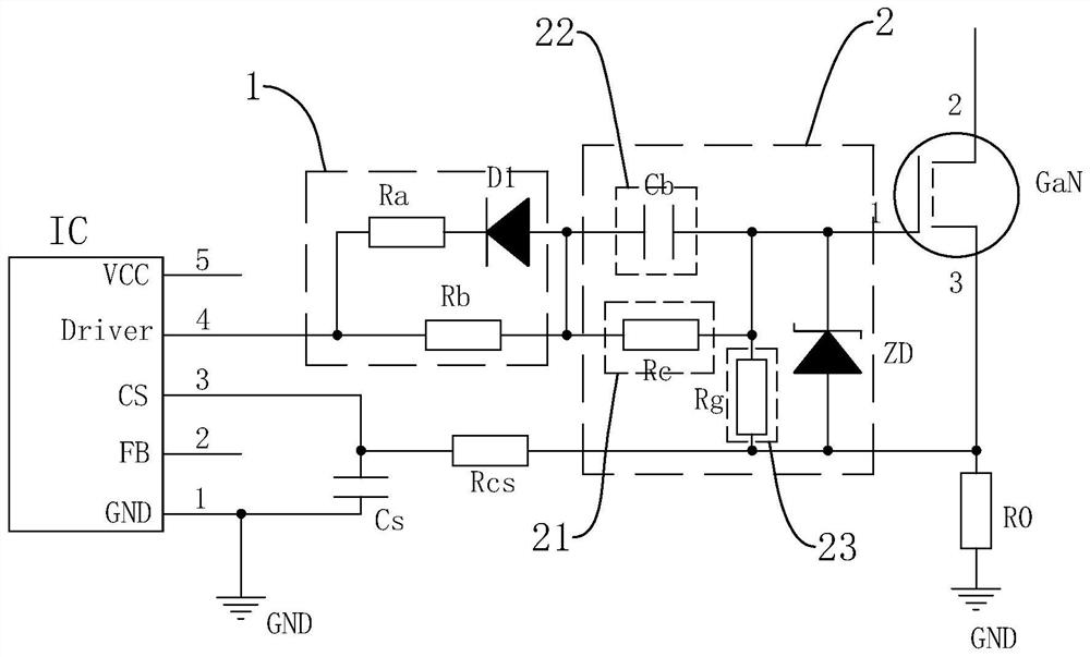 GaN compatible driving circuit