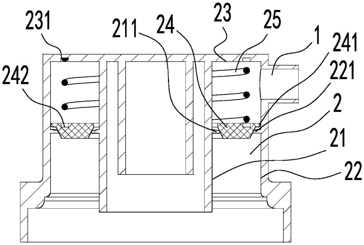 Automatic water-stopping filter element holder