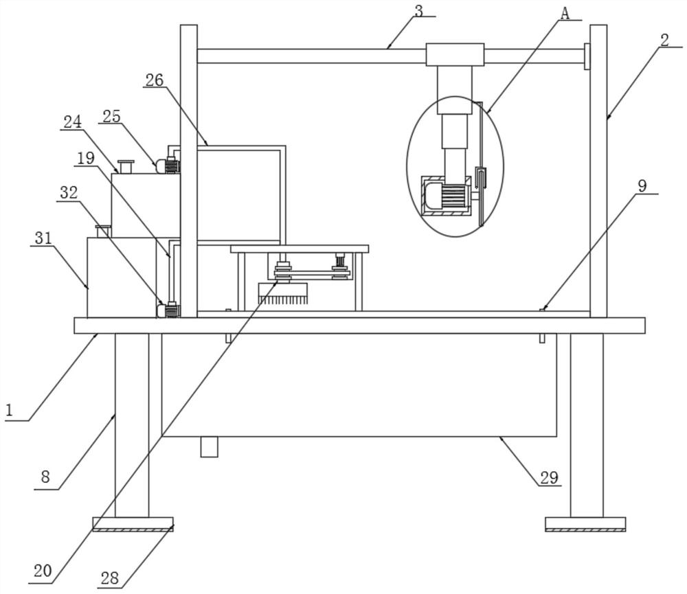 Raw material cutting device for meat food processing