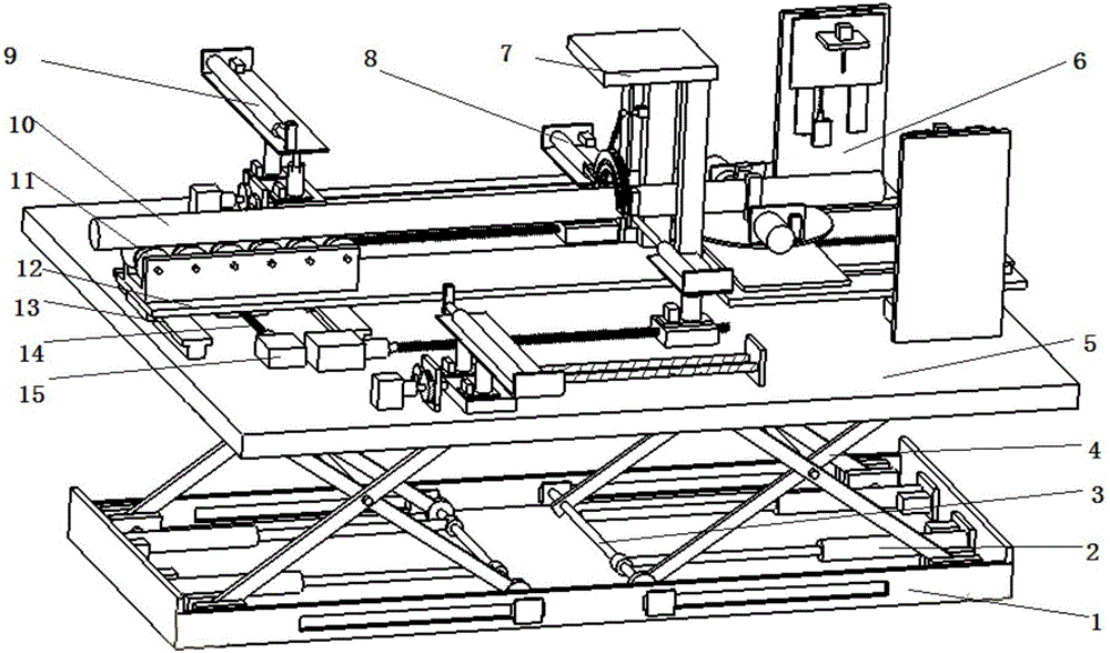 Milling and grinding mechanism for mass production cutting device of equal-length glass tubes