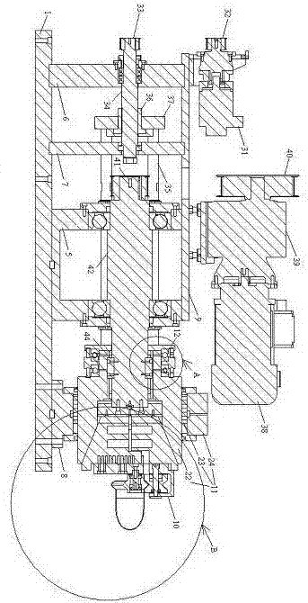 Processing mode of conical surface of pipe fitting and spinning device