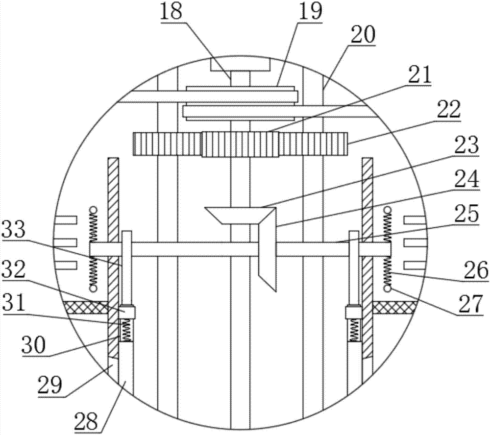 Crushing quantitative mixing pharmaceutical device for traditional Chinese medicinal material