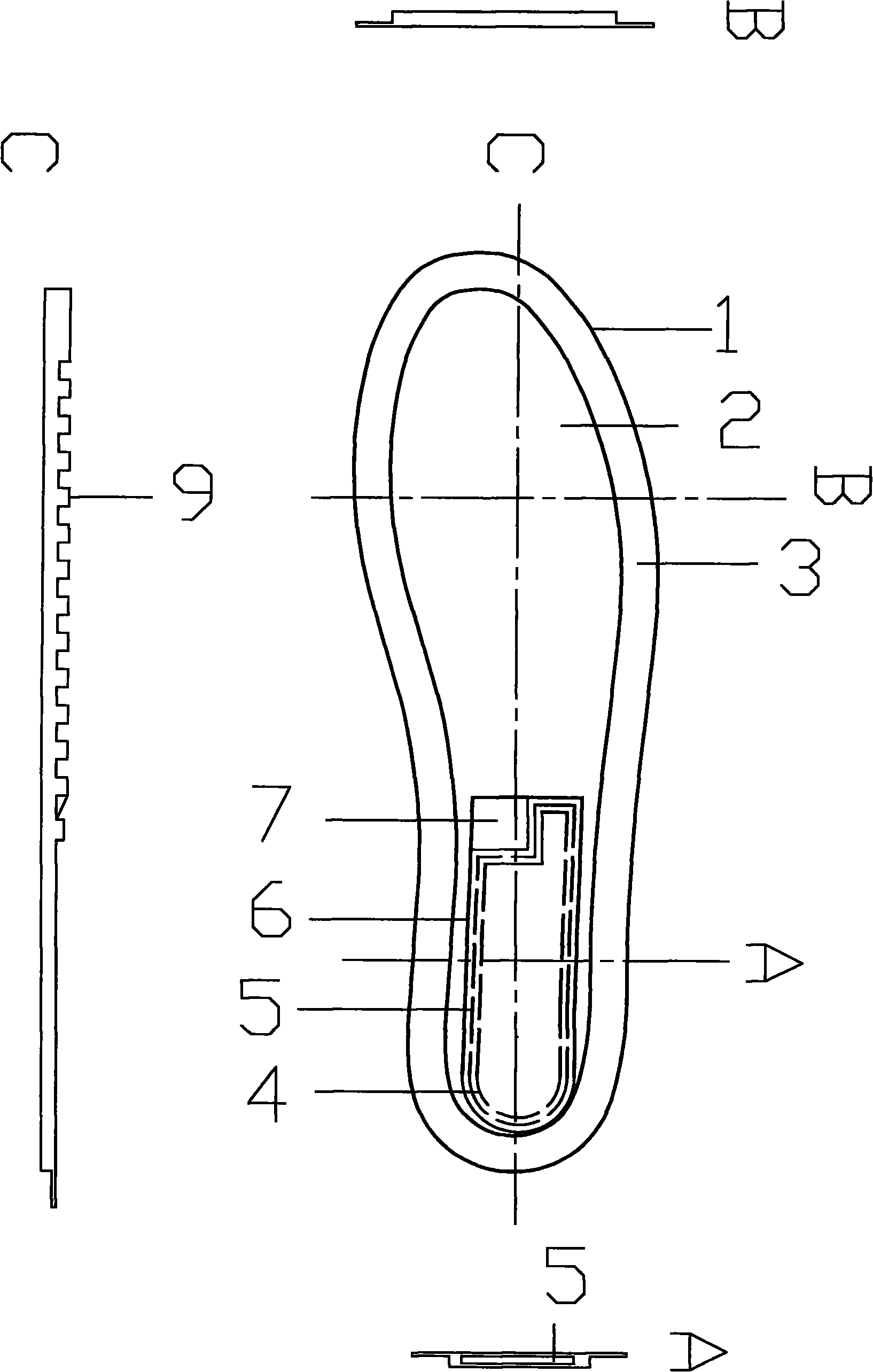 Magnetic suspension ventilating midsole